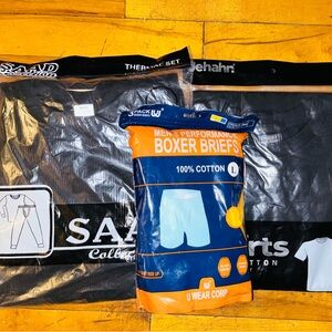 1 Men's bundle - Thermostat, black T-shirt & Performance Boxer Briefs -